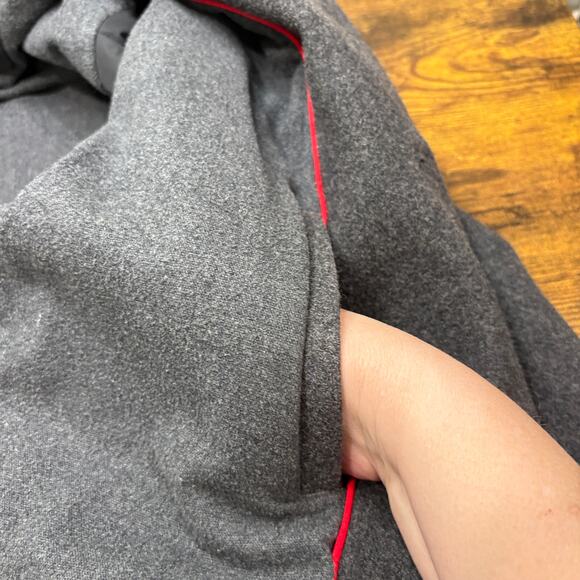 J Crew Mens Size M University Car Coat Wool Blend Gray Thinsulate Preppy Classic - Picture 10 of 11